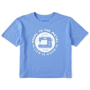 Life Is Good Crusher Sewing Pedal To The Metal Seamstress Tee T-Shirt , Size  M